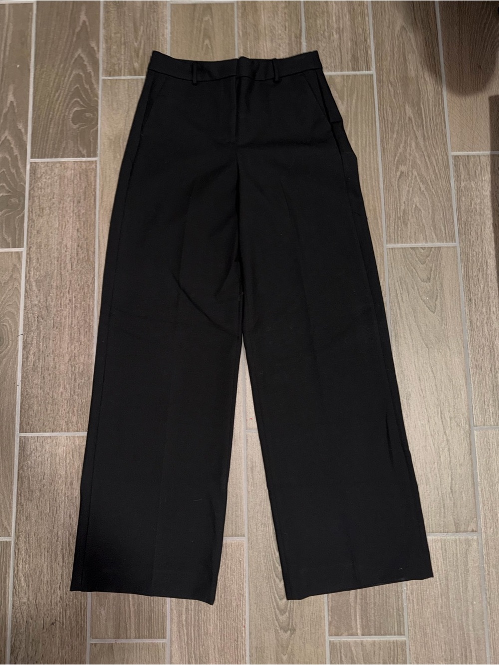 NWT J. Crew Black Wide-Leg Trousers